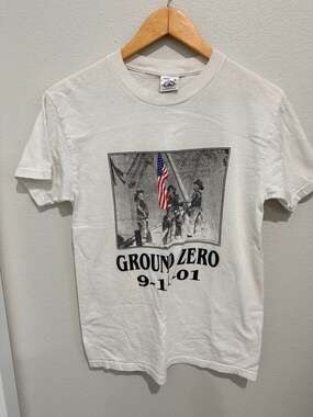 Delta Pro Weight Ground Zero 9-11-01 T-Shirt White Size S